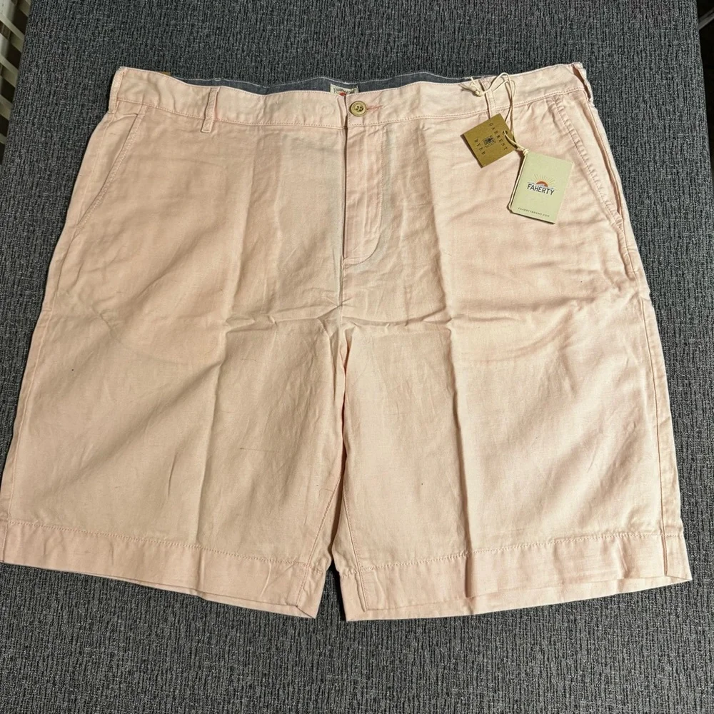 Faherty Malibu Linen & Cotton Chino Shorts